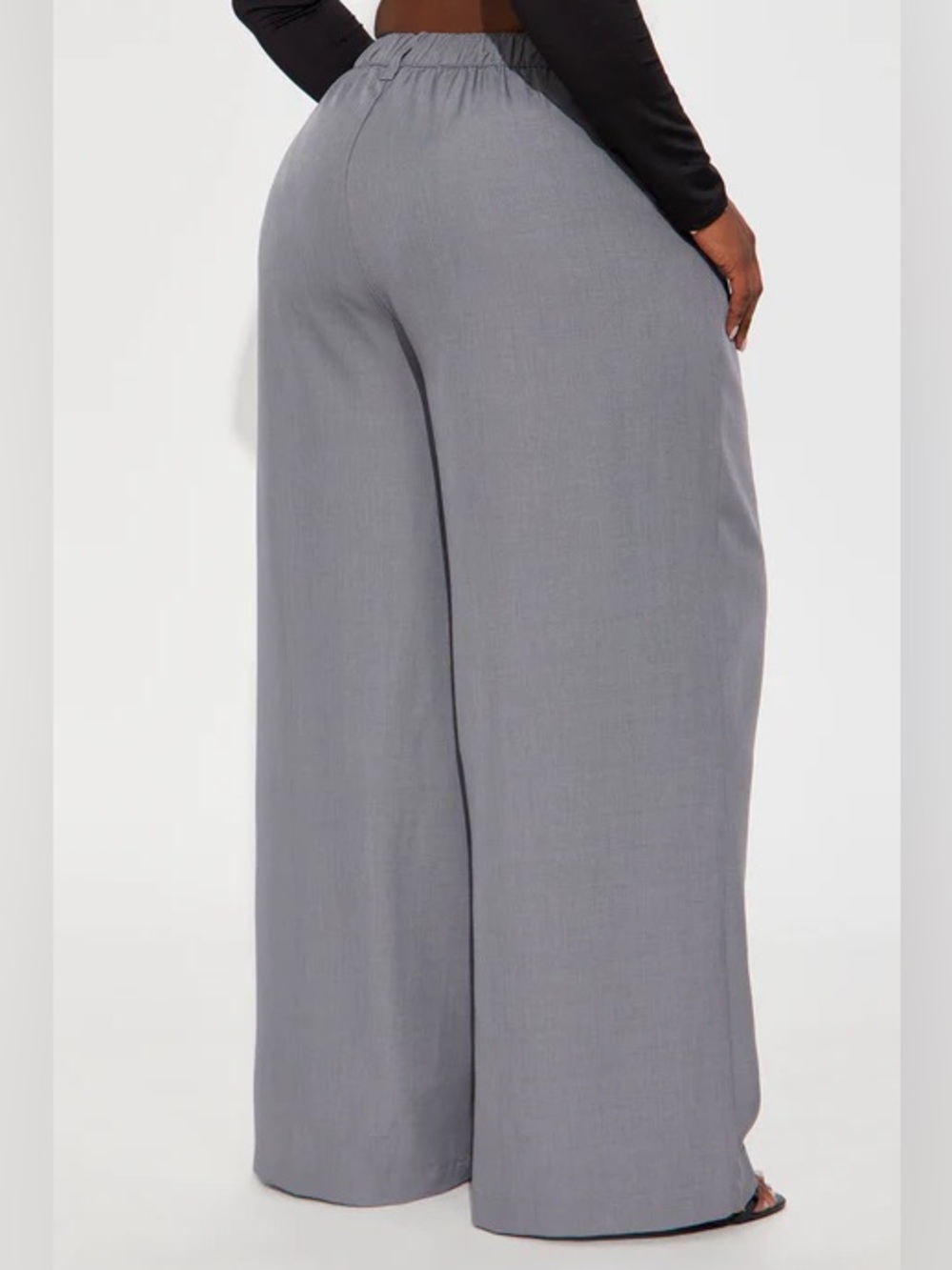❥𝖥𝖠𝖲𝖧𝖨𝖮𝖭𝖭𝖮𝖵𝖠: Cami Wide Leg Trouser Pant - Grey - Picture 7 of 7